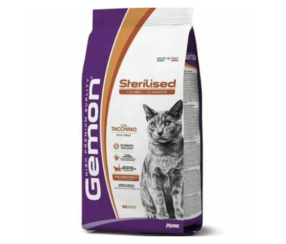 Կատվի չոր կեր Gemon Sterilised Cat (ստերիլիզացրած կատուների համար) 1կգ