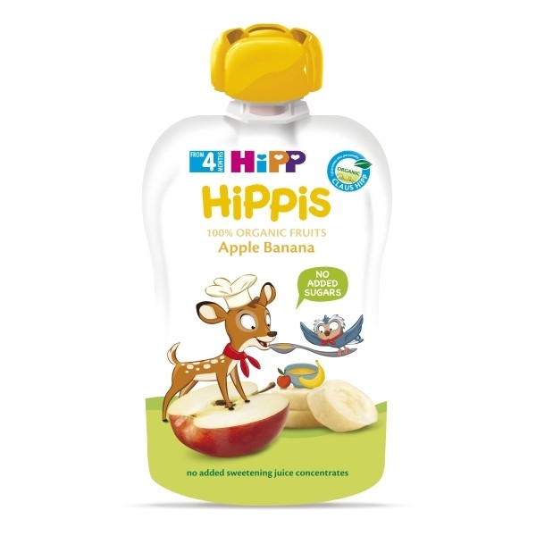 2009 HIPP / Հիփփ Խյուս խնձոր, բանան 6ամս+ ԲԻՕ 100գ 8573U