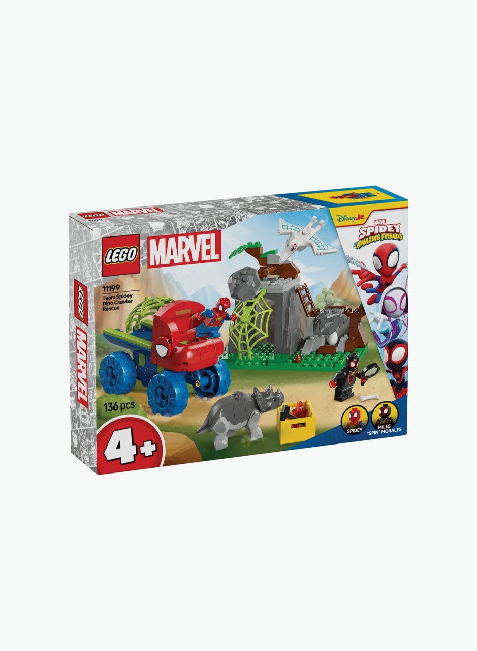 Lego Конструктор Marvel "Команда Спайди спасает динозавров на гусеничном ходу"
