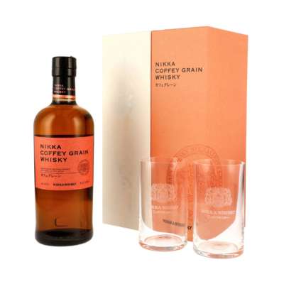 NIKKA "Coffey Grain" With 2 verres,  վիսկի 0.7լ