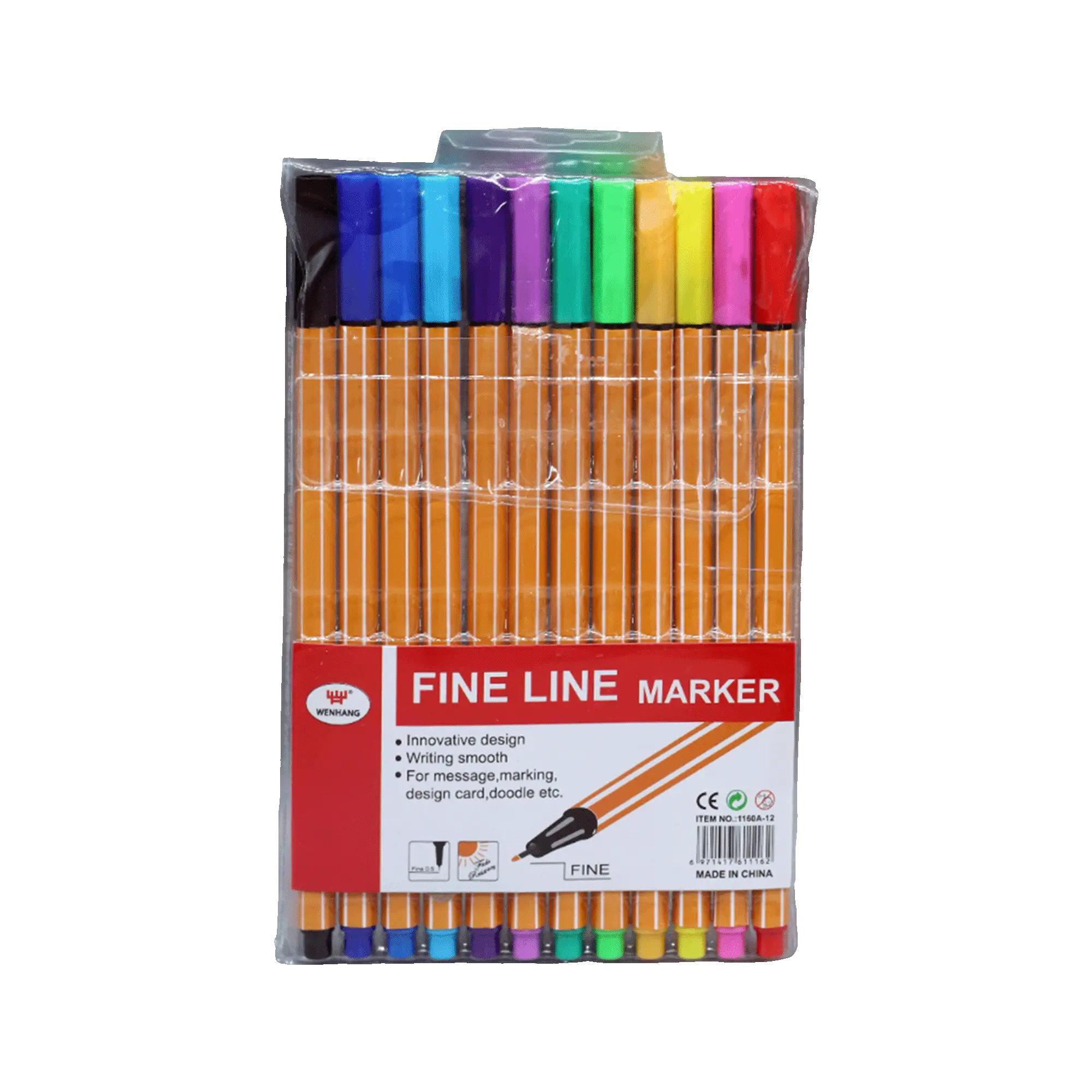 Ручки капил. WenHang 0.5мм12цв 1160A-12