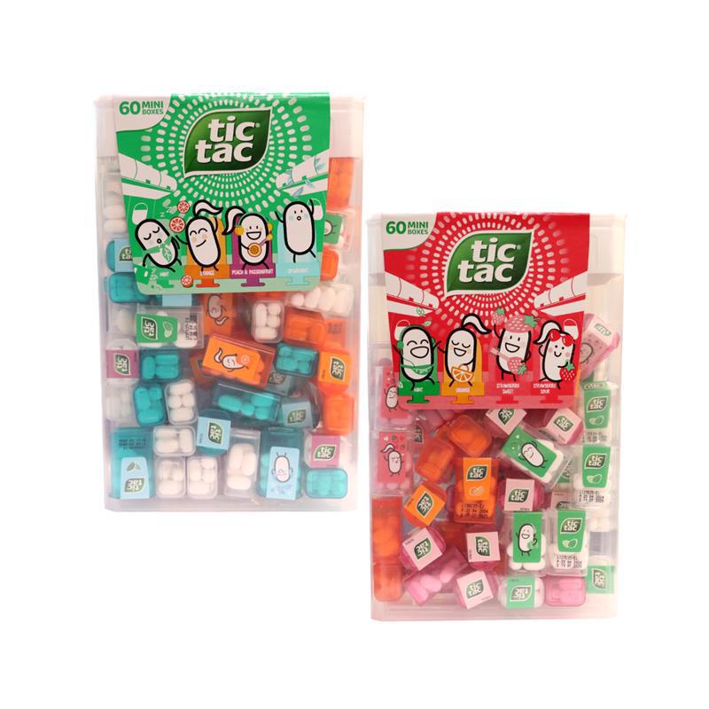 Dragee "Tic-Tac" Travels, 60 mini boxes, mix 228g