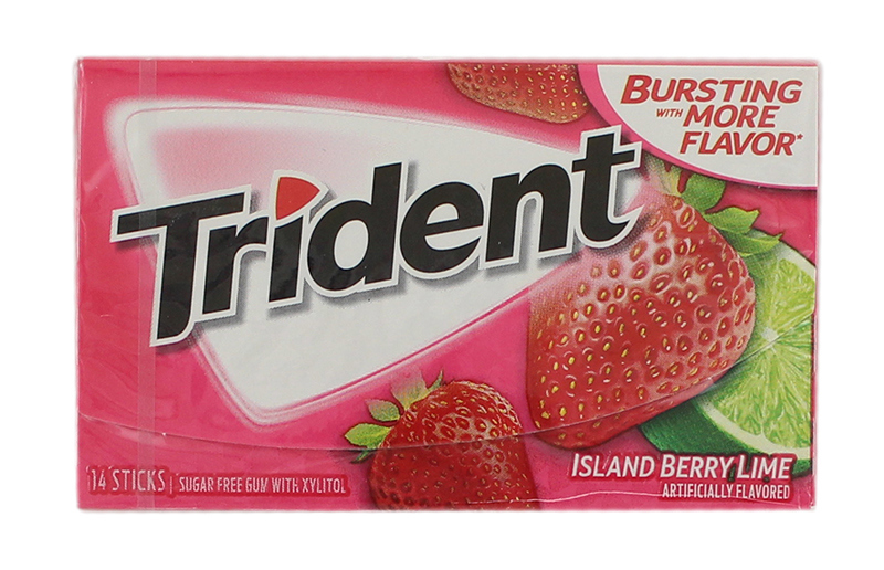 Strawberry & lime chewing gum "Trident" 