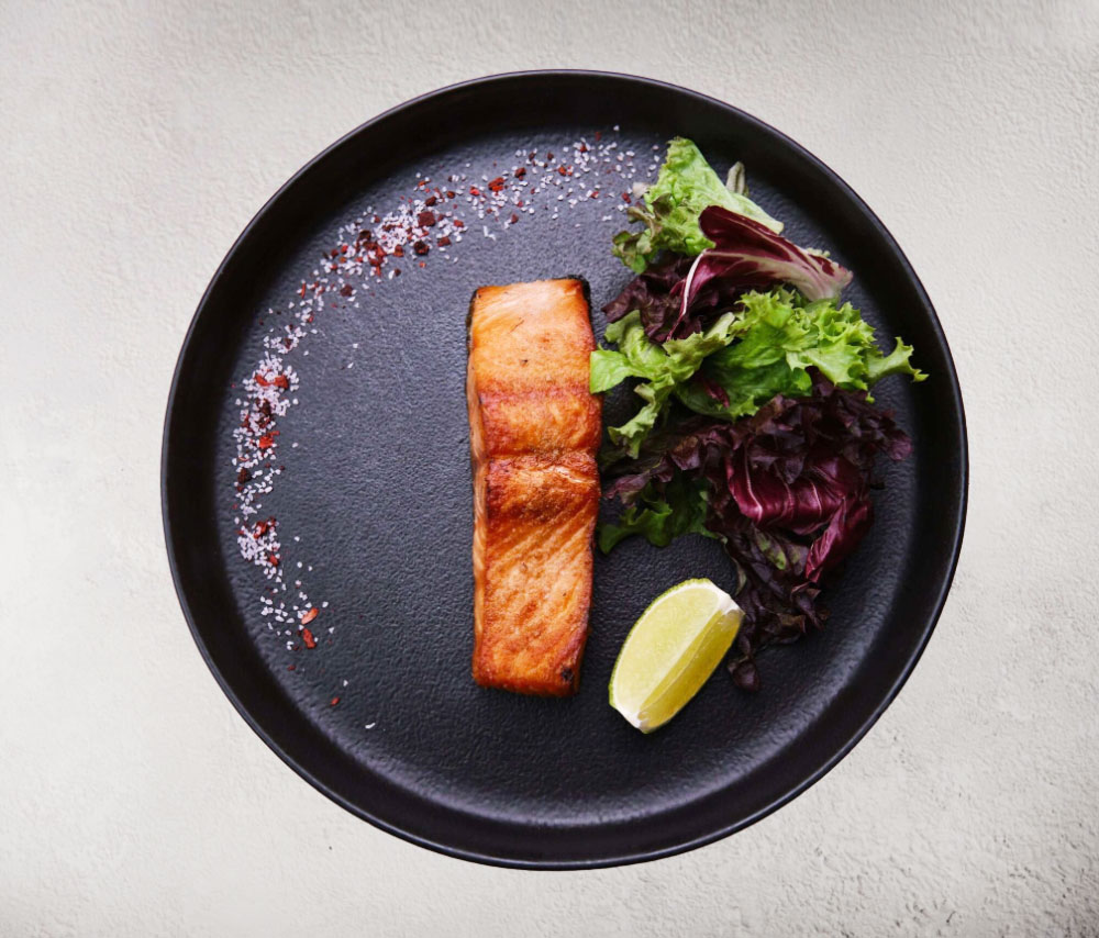 Trout fish steak