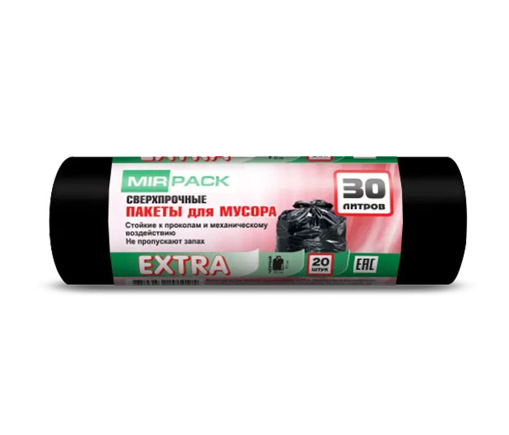 Աղբի պարկ MirPack 30լ Extra