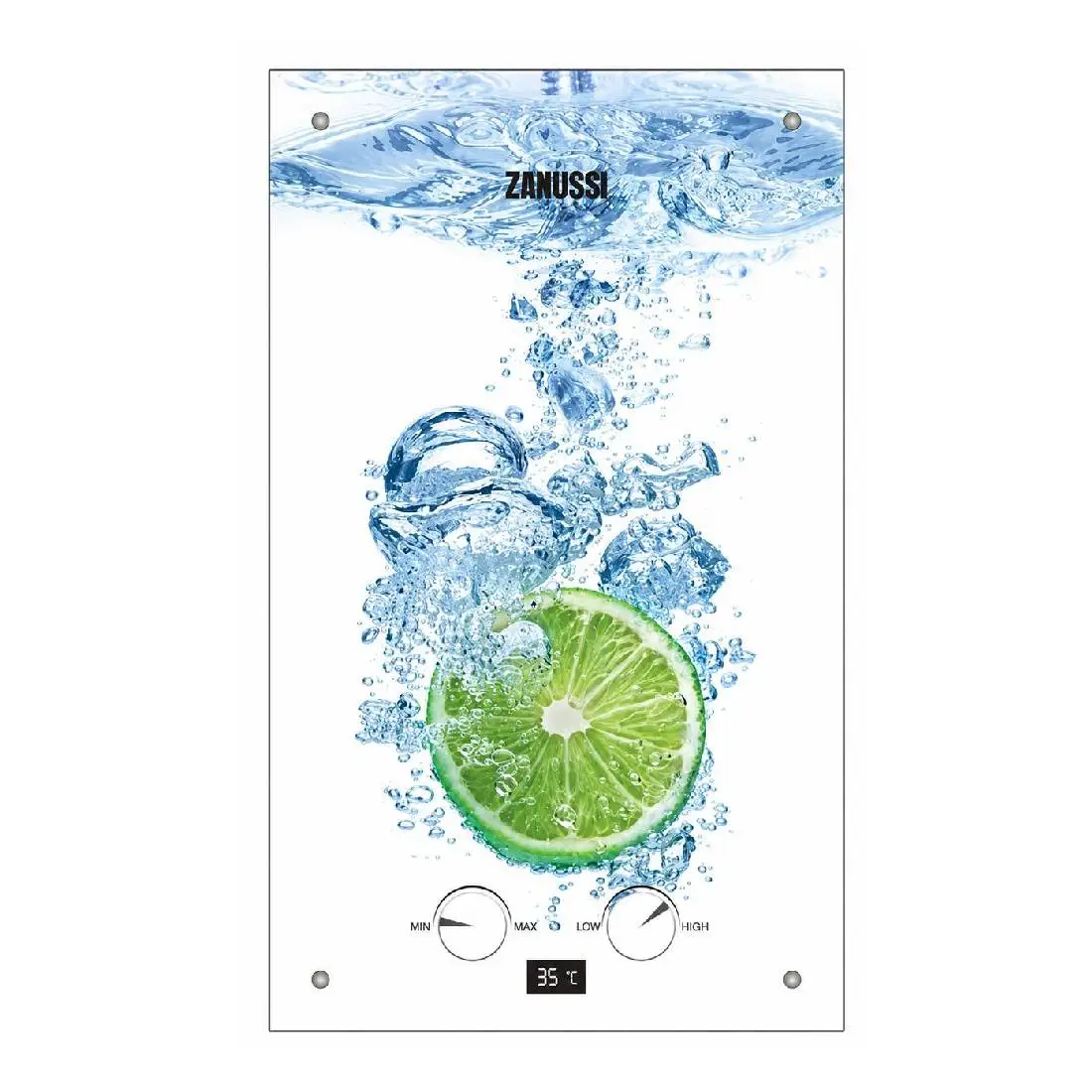Գազային ջրատաքացուցիչ ZANUSSI GWH10 Fonte Glass Lime