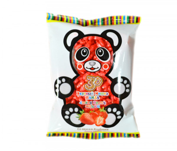 3D Rice kozinakh Bear Strawberry 30g