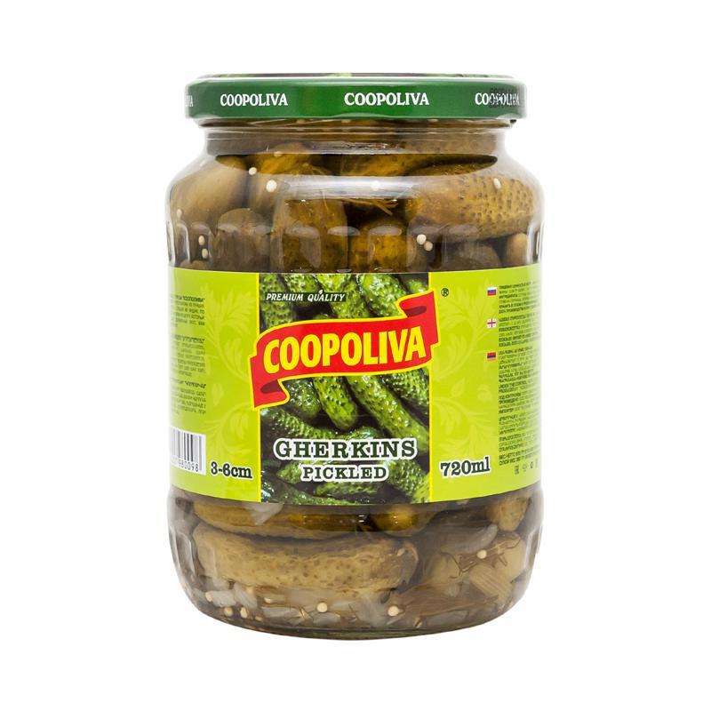 Մարինացված վարունգ «Կոոպոլիվա» 3-6սմ 720մլ