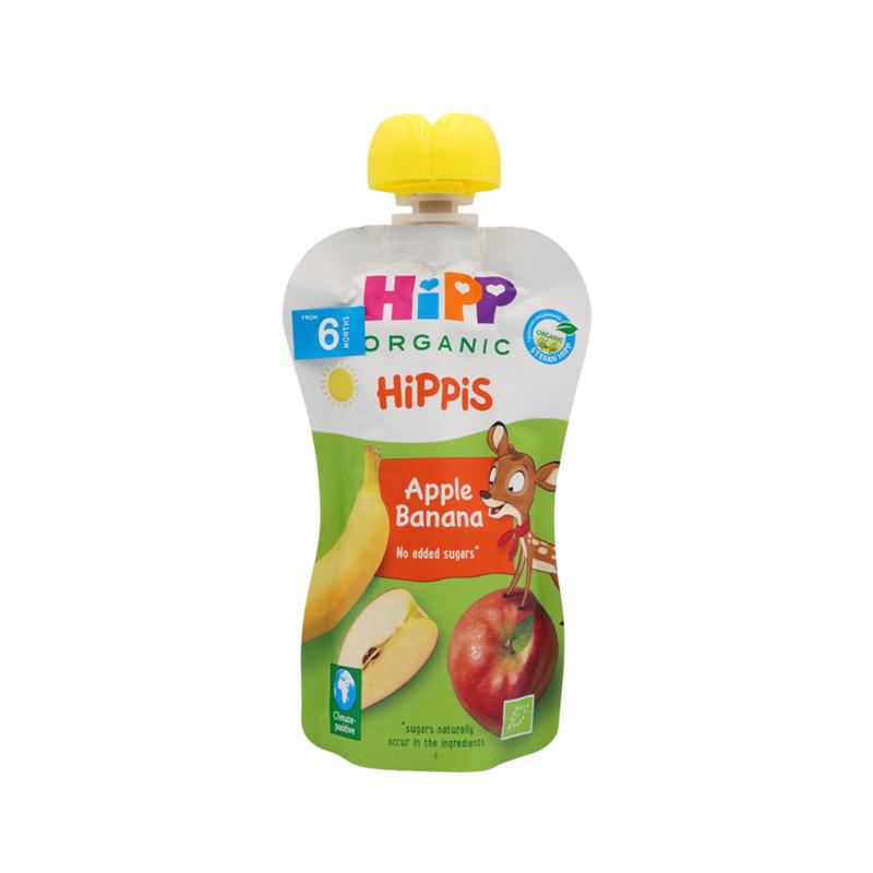 Puree "Hipp" apple-banana, gluten and sugar free 6m 100g