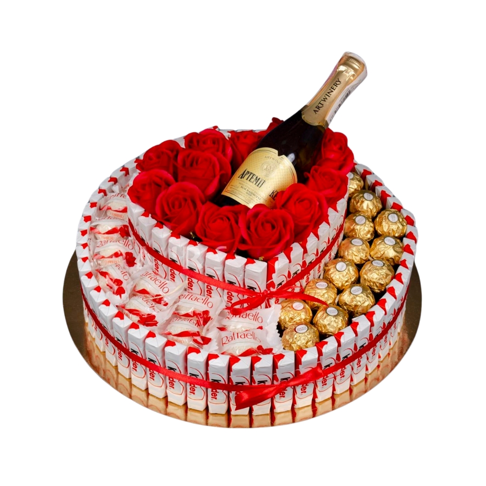 Քաղցր հավաքածու շոմպայնով