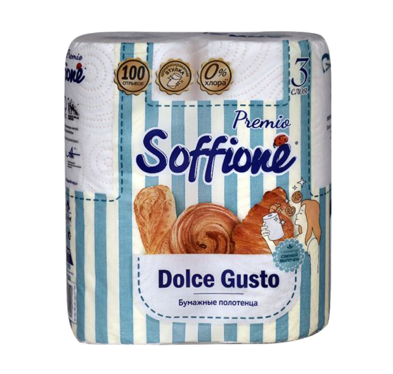 Toilet paper "Soffione Premio Dolce Gusto" 2 pcs 	