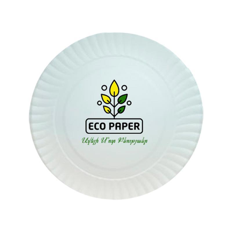 Paper plates "Eco Paper" 18cm 6pcs