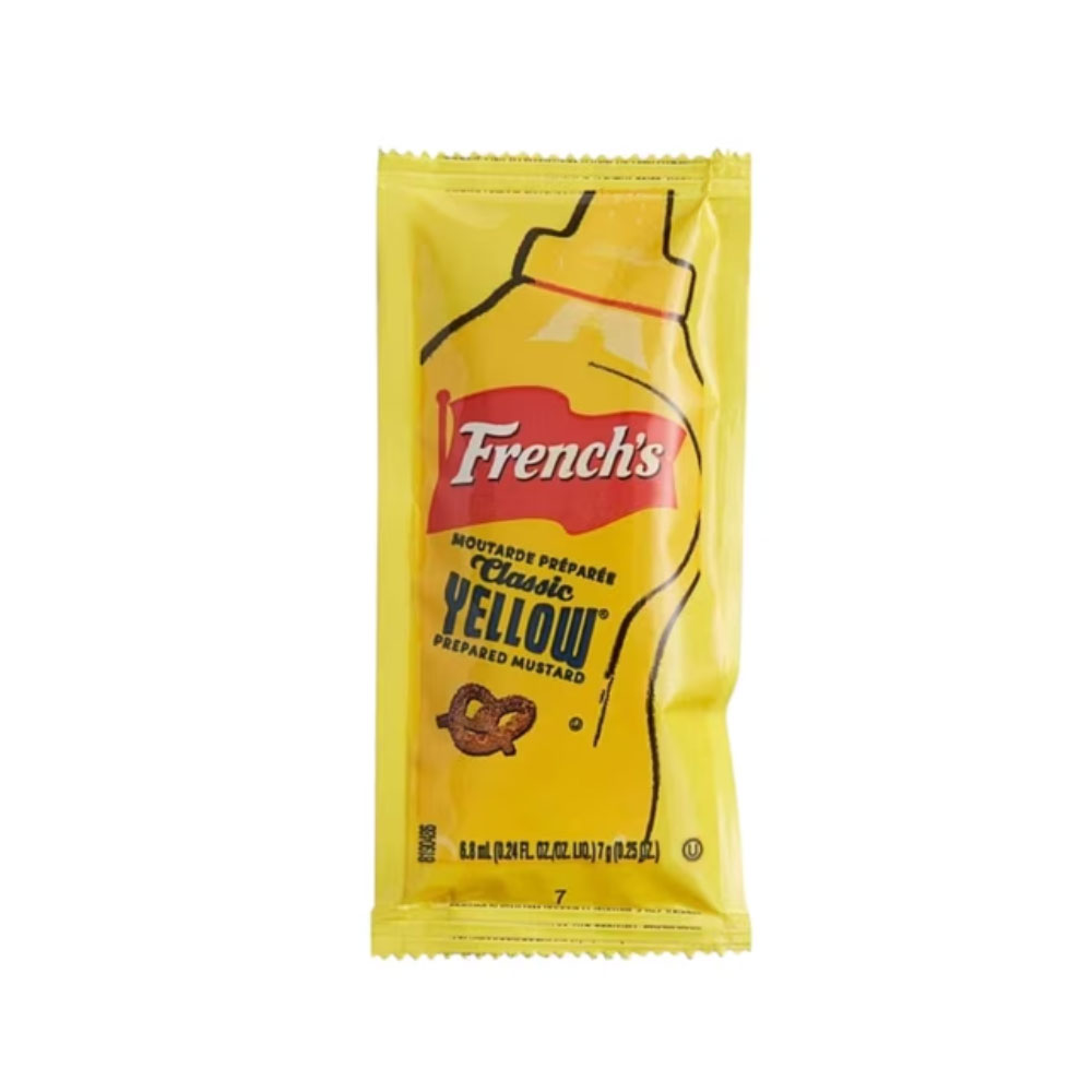 Горчица желтая French's Classic Yellow Mustard 7г (500 шт.)