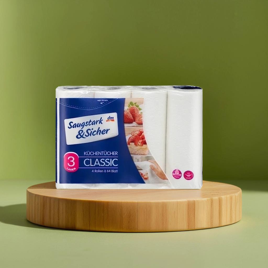 SAUGSTARK SICHER ԽՈՀԱՆՈՑԱՅԻՆ ԹՂԹԵ ՍՐԲԻՉՆԵՐ CLASSIC, 3-ՇԵՐՏ, 4 ՀԱՏ