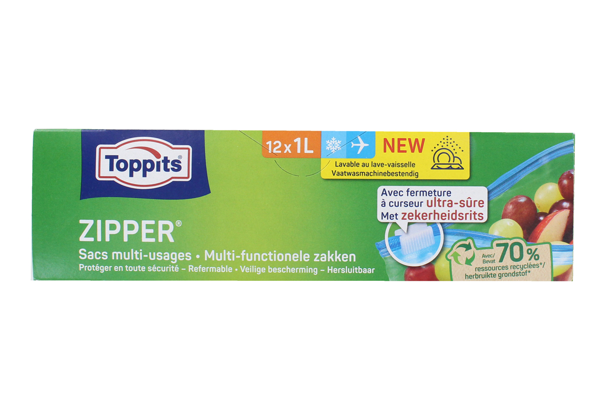 Пакеты для хранения продуктов "Toppits" 12 шт