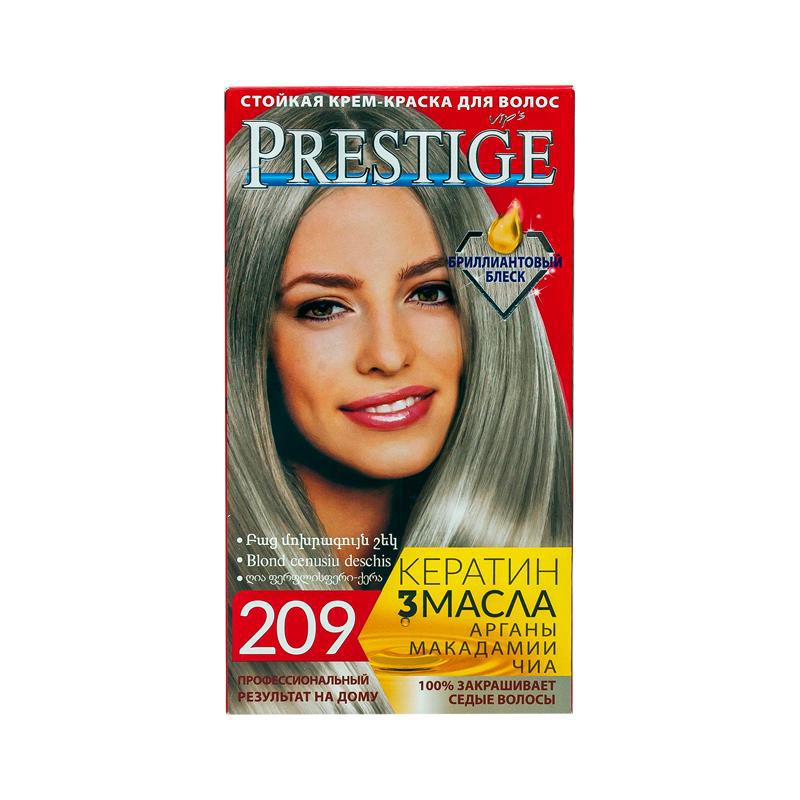 Hair dye "Prestige" 209 light ash fair-hair