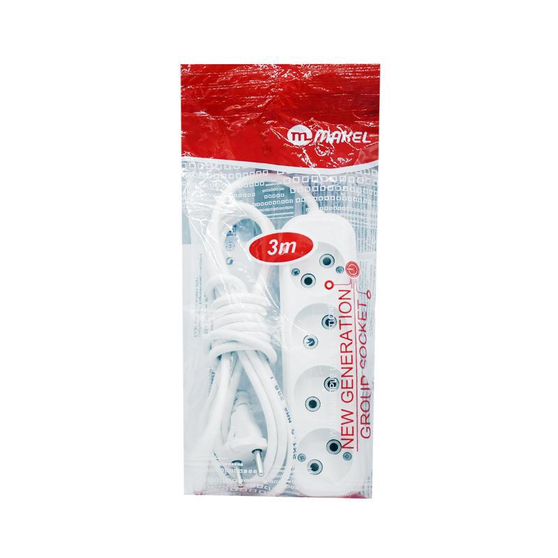 Удлинитель Makel 4роз. 3м