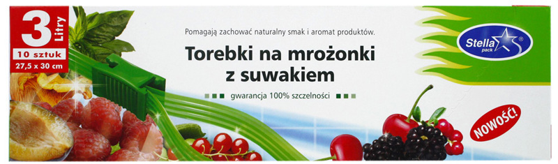 Пакеты для хранения продуктов с молнией "Stella Pack" 10 шт