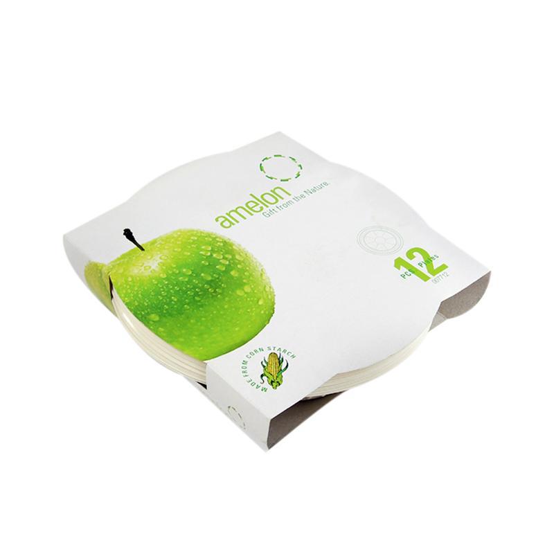 Disposable deep plates "Amelon" 20cm 12pcs 007712