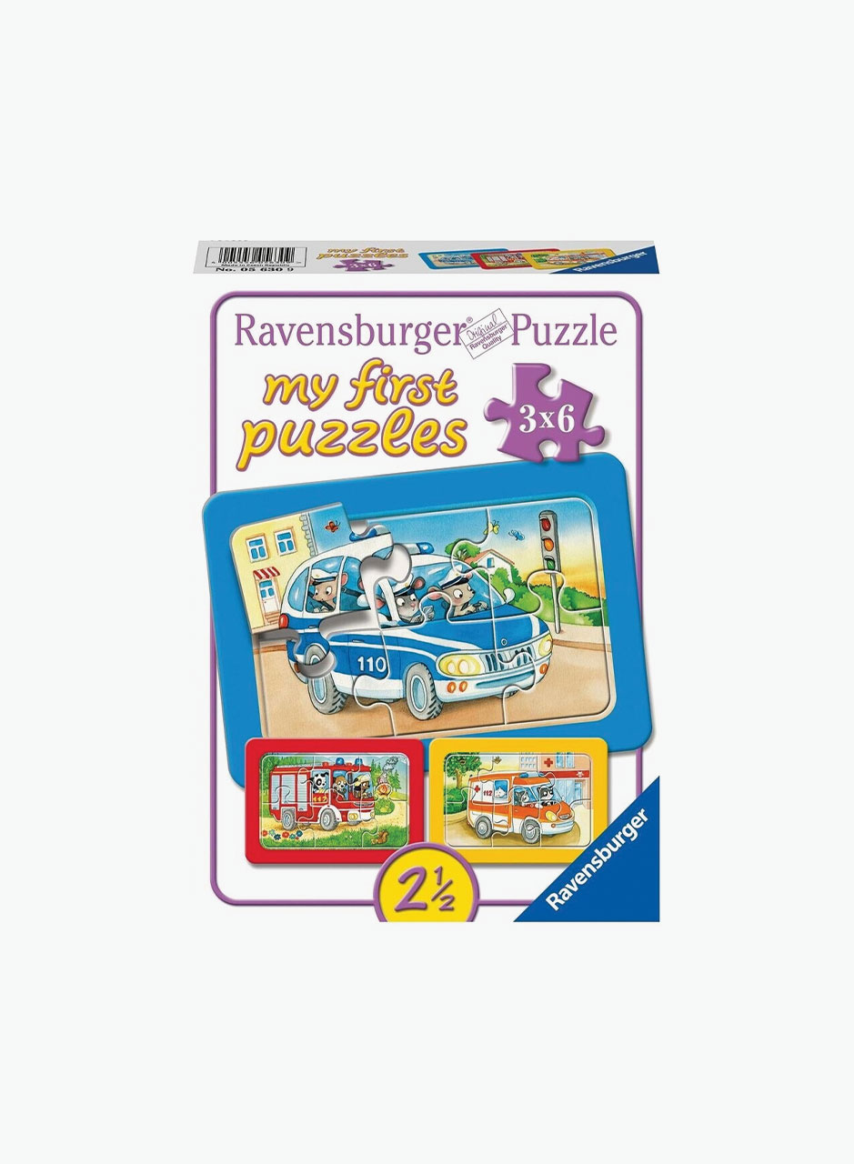 Ravensburger Пазл "Животные в действии" 3x6p