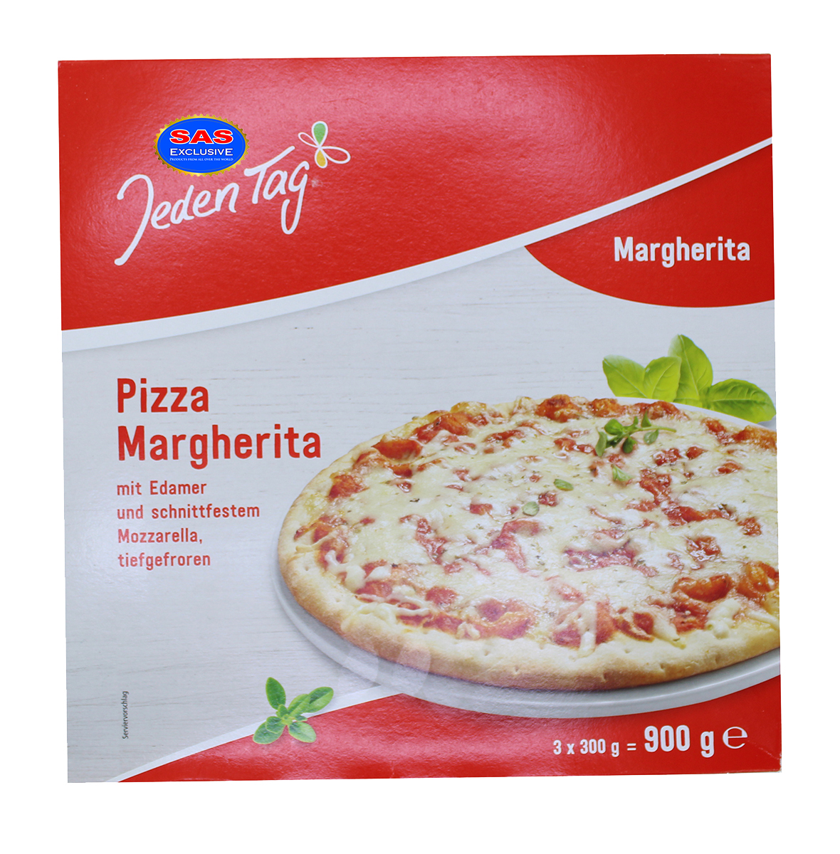 Frozen pizza "Jeden Tag Margherita" 900g