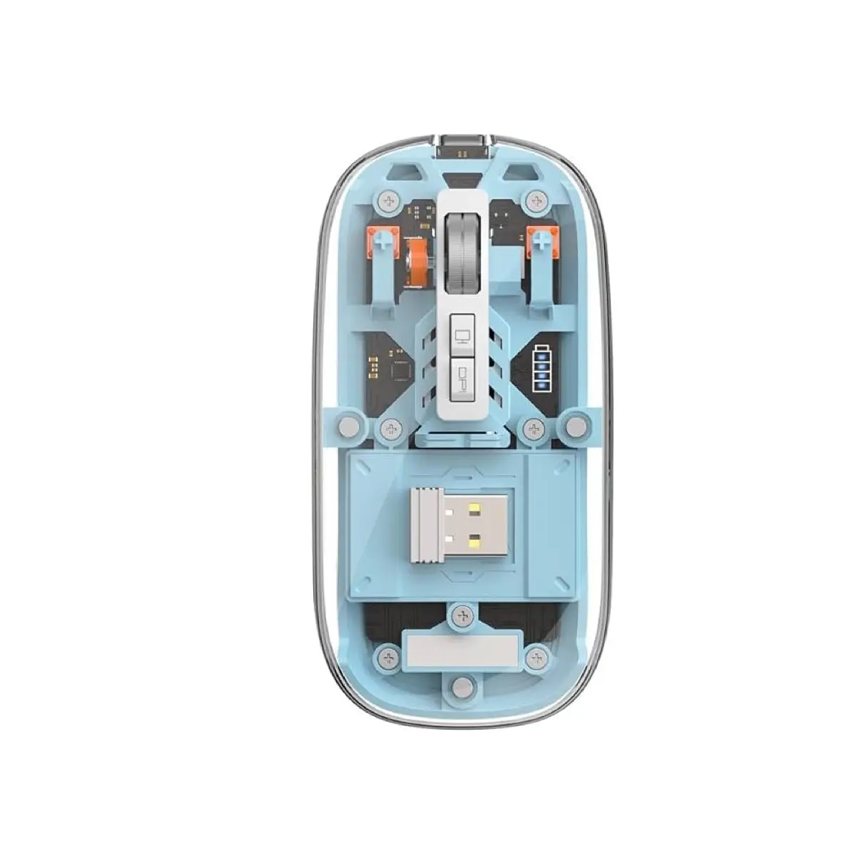  Մկնիկ Wiwu Crystal Wireless Magnetic Mouse WM105 Blue