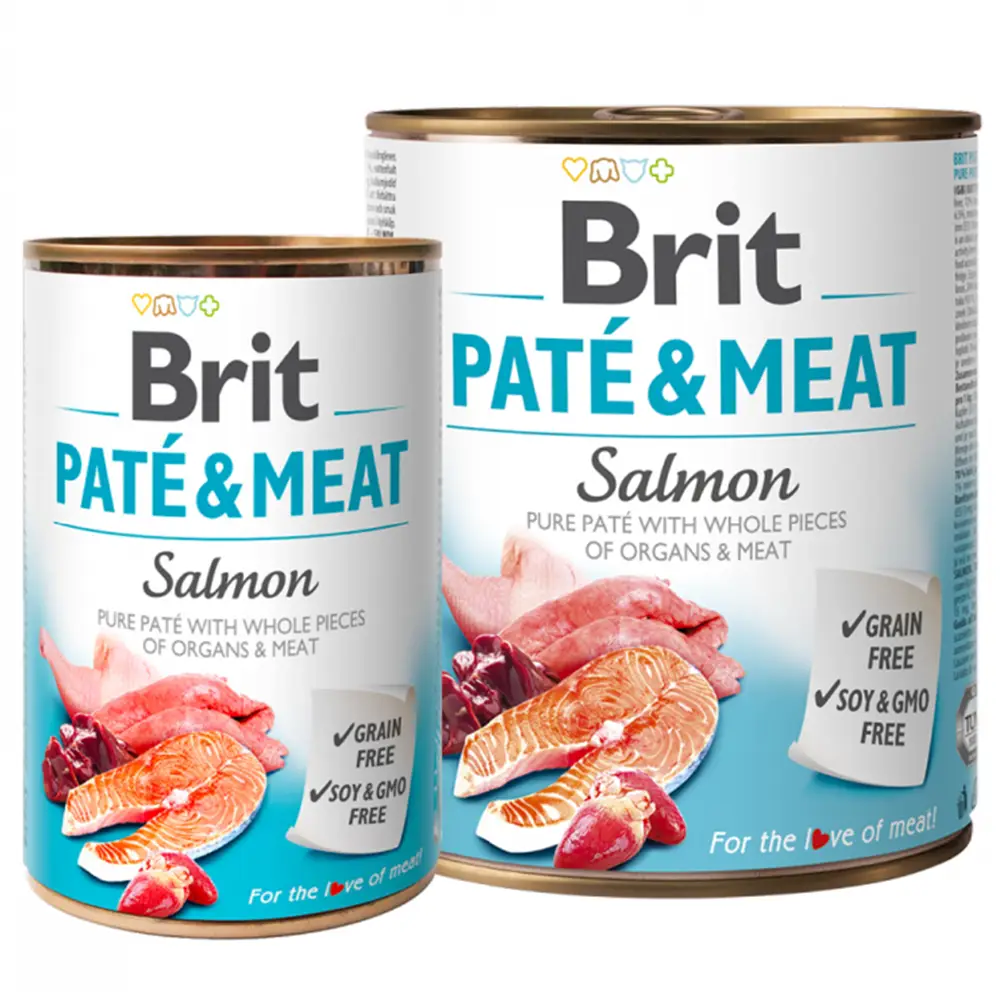 Brit Սաղմոնի մսով պաշտետ / Brit Pate & Meat Salmon 800g
