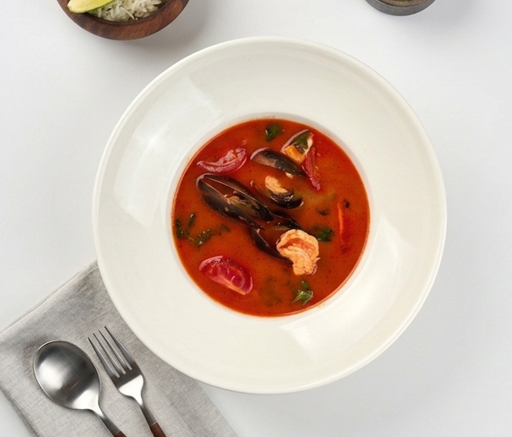 Джей Спейс том-ям с морепродуктами 