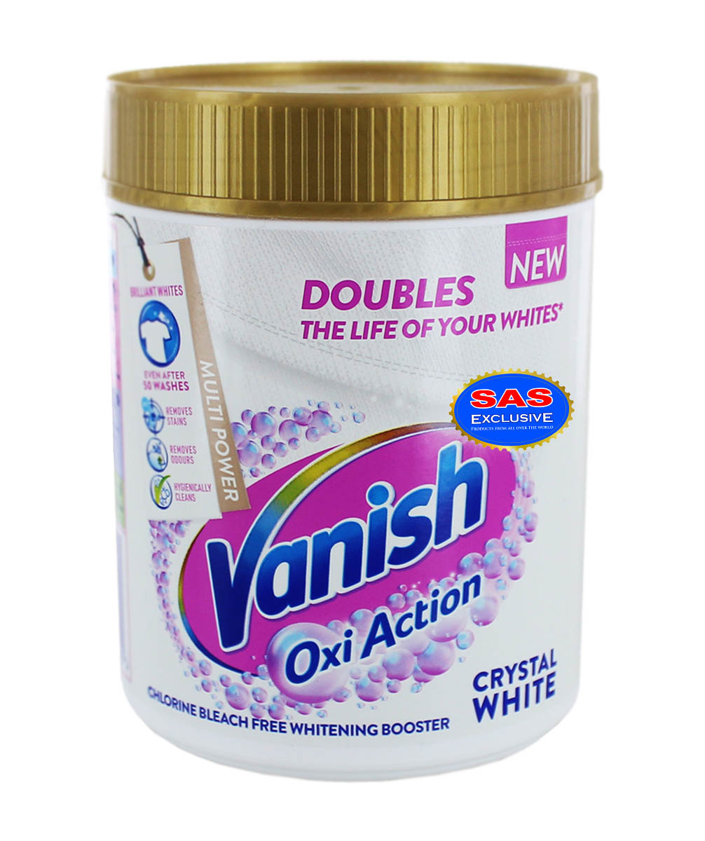 Пятновыводящий и отбеливающий порошок "Vanish Oxi Action Crystal White" 470г 