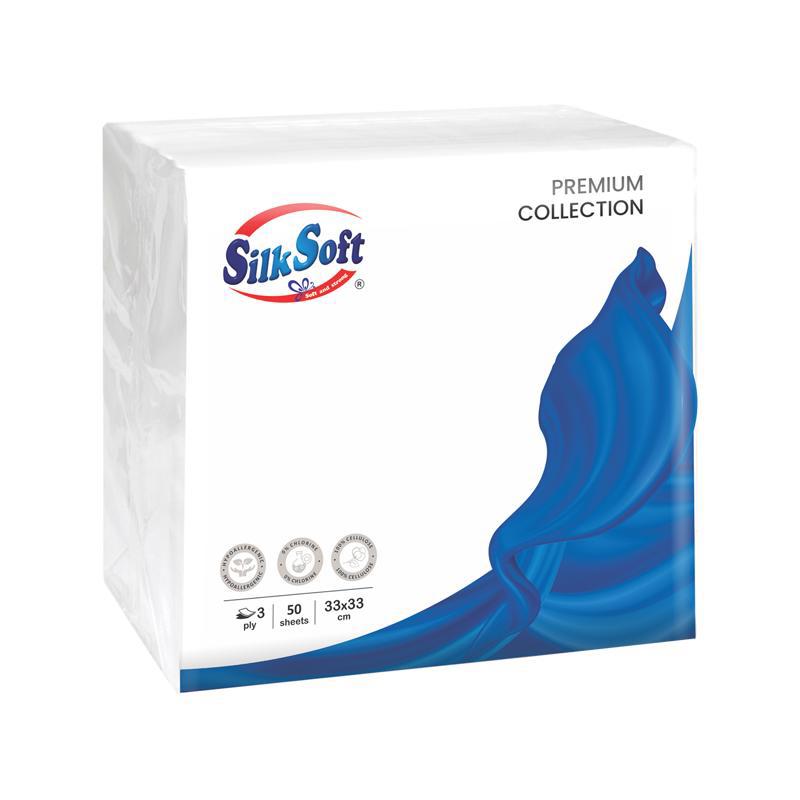 Napkins "Silk Soft" 3ply 33x33 50pcs