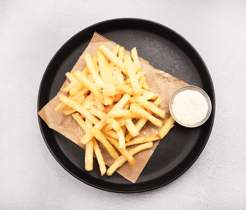 French fries with parmesan