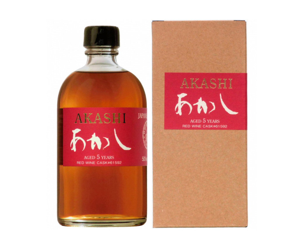 Վիսկի «Ակաշի» Կարմիր (տուփով ) 0.5լ