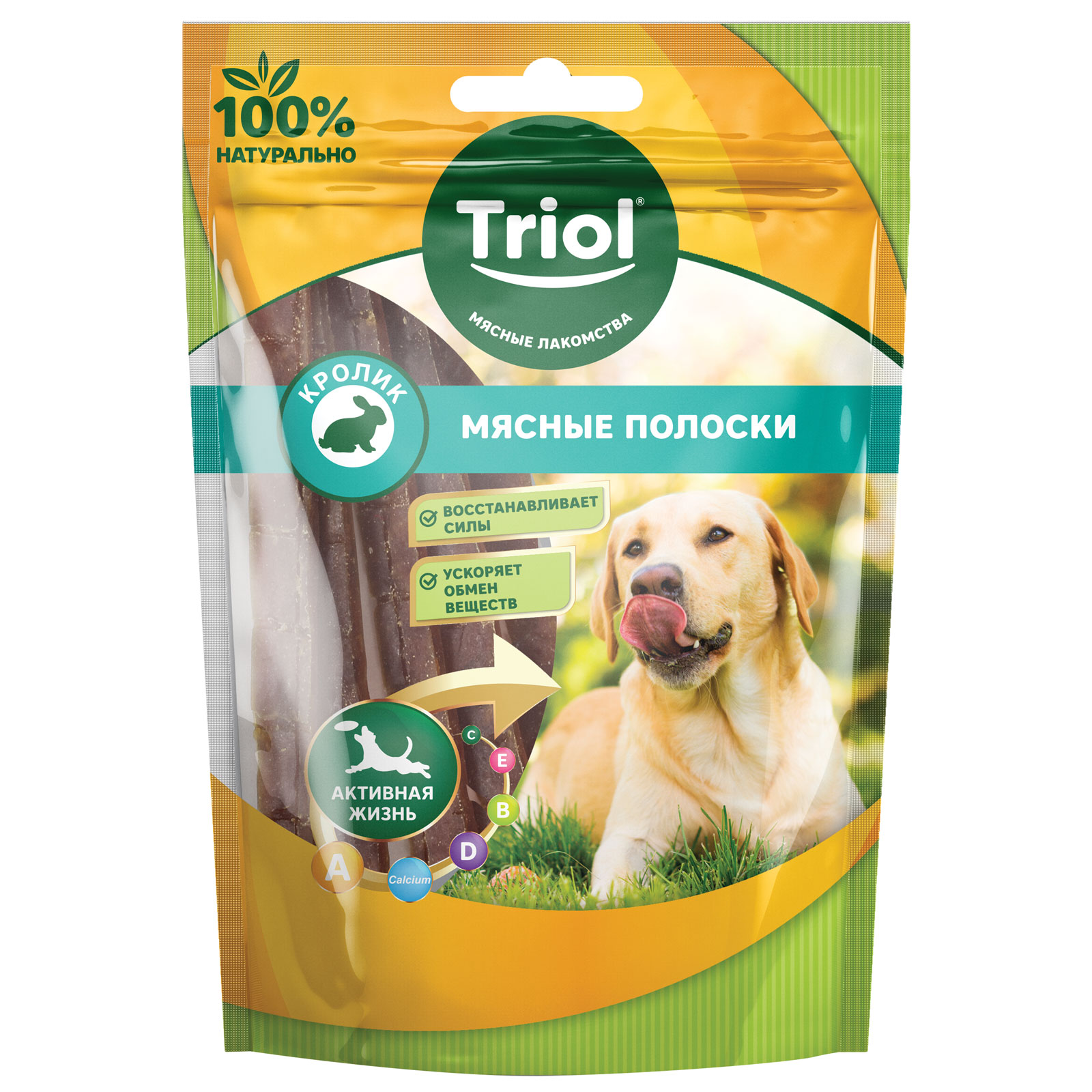 Triol Treat for dogs “Rabbit meat strips”, 70 g