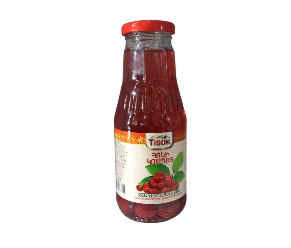 Cornelian cherry compote Tisok 0.5l