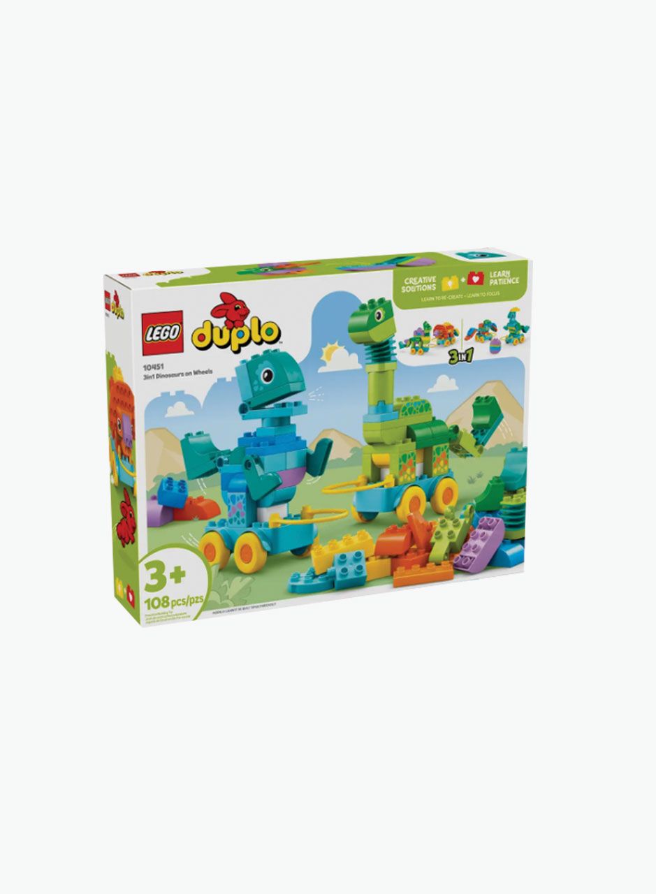Lego Կառուցողական խաղ DUPLO «3-ը 1-ում դինոզավրեր անիվների վրա»