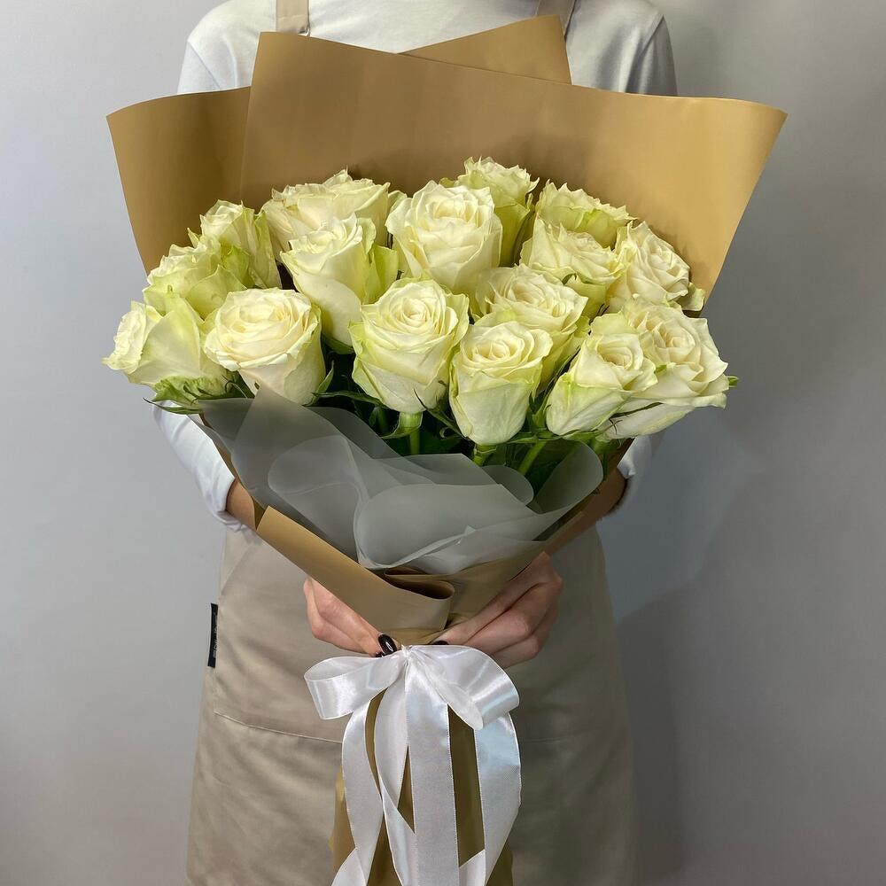 White roses S (15 pcs)