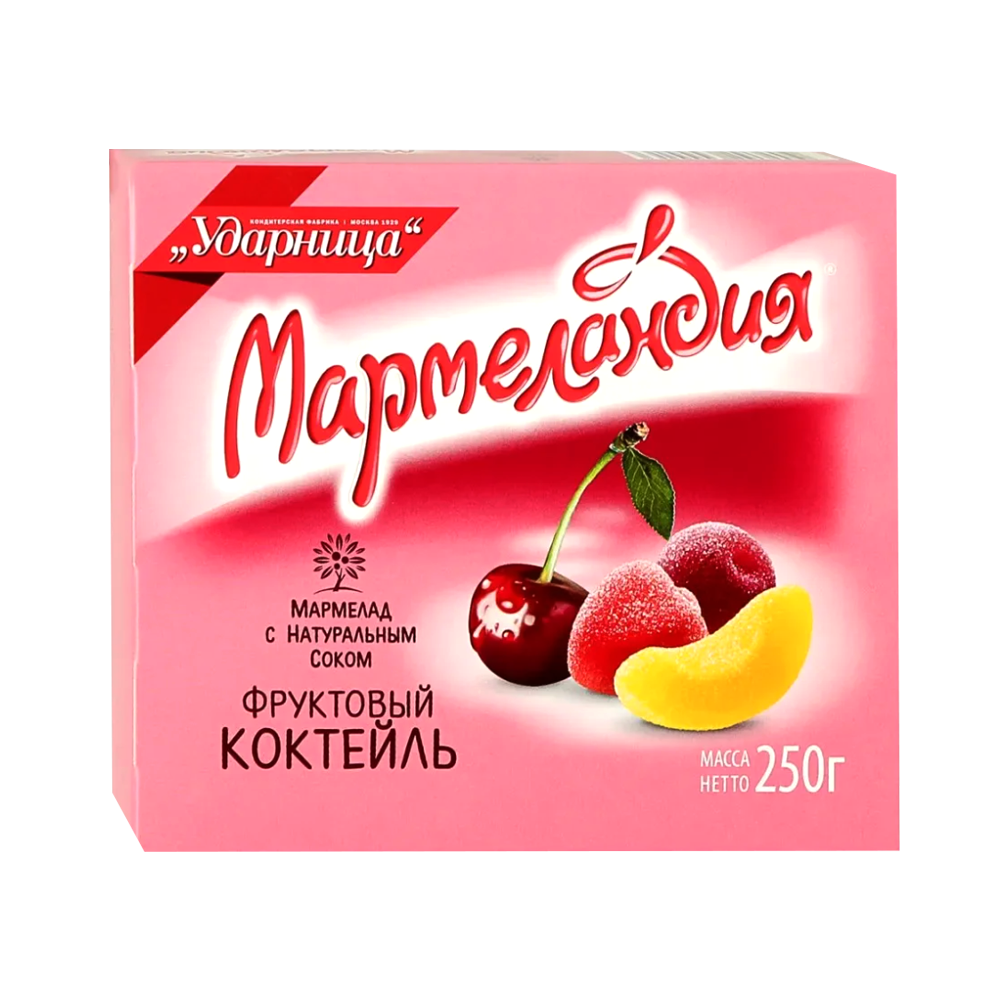 Мармелад Ударница Мармеландия фр.кок250г
