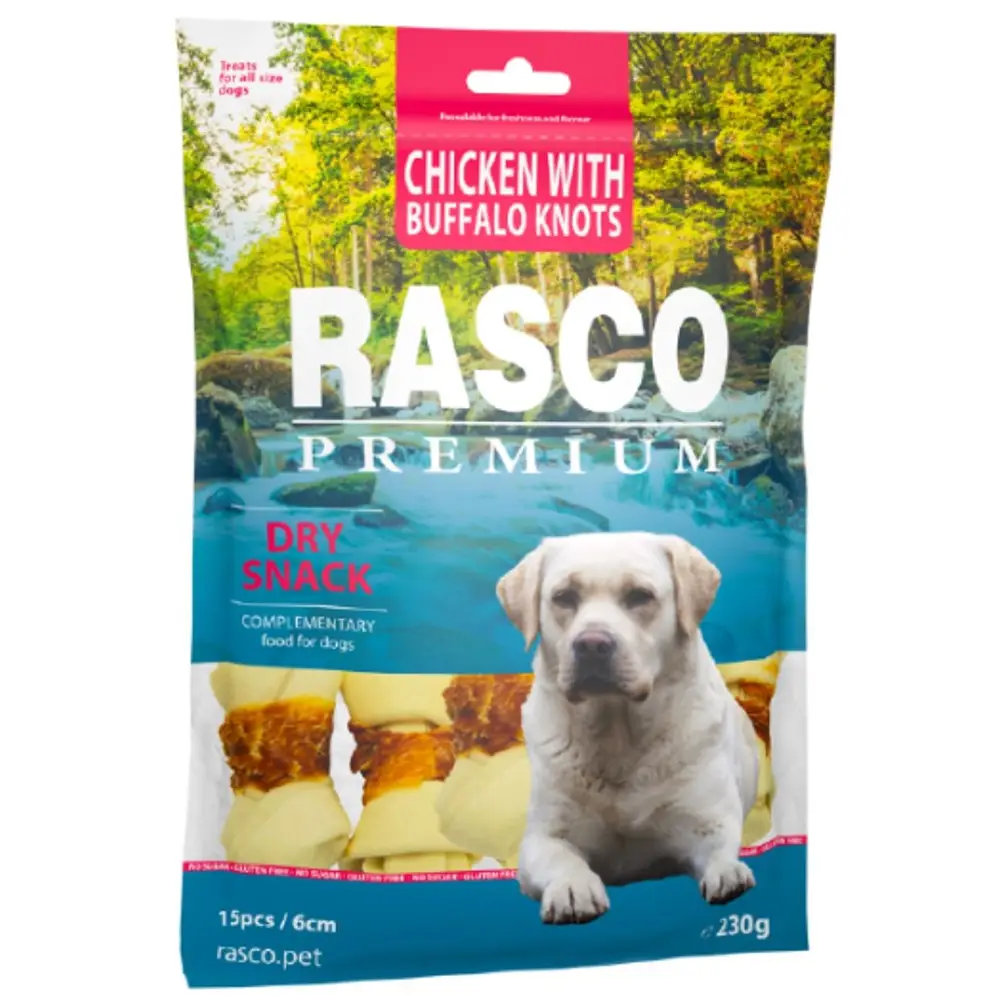 Rasco dry snack Chicken with Buffalo knots 230g (101006) 