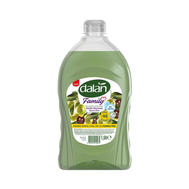 Liquid soap "Dalan" Family, olive 1.5l