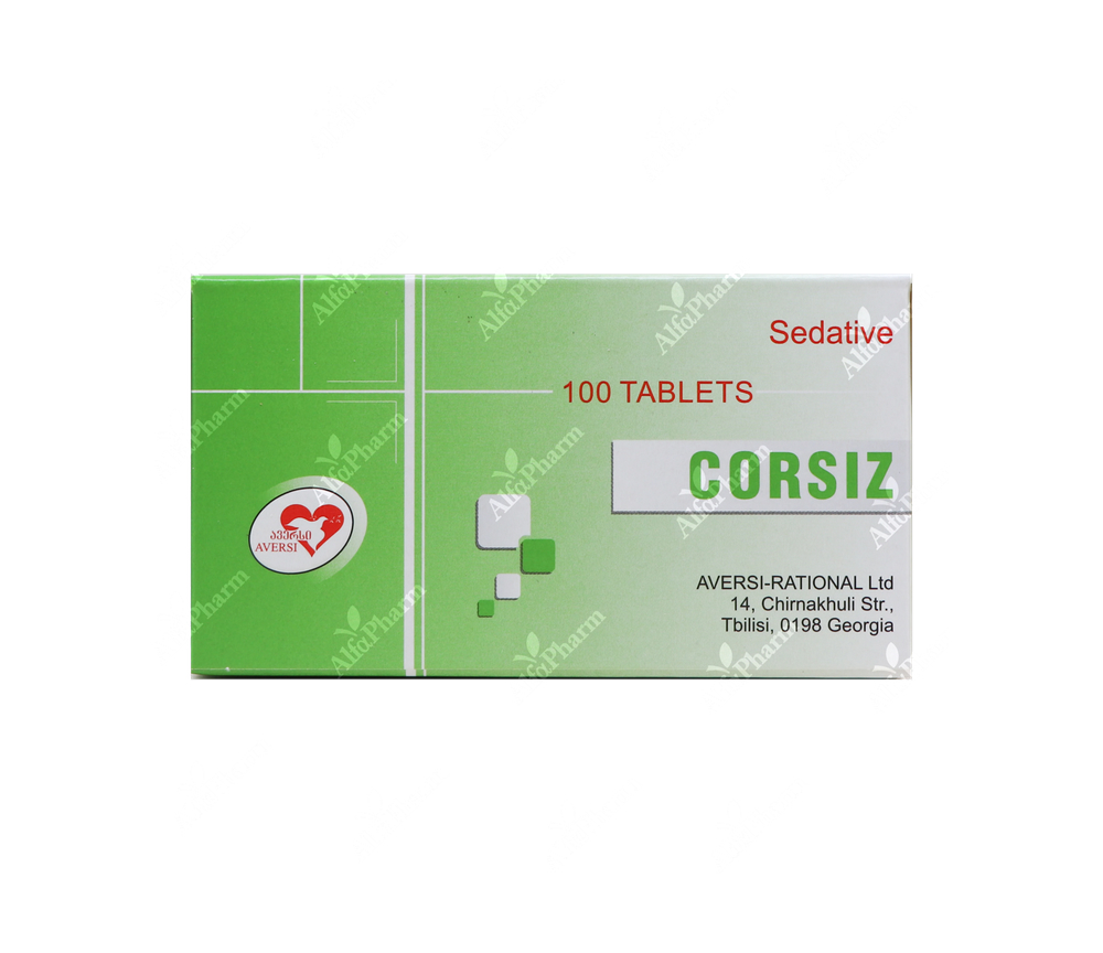 Corsiz tablets x100