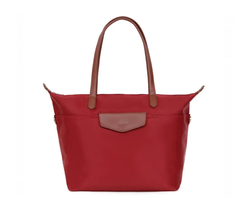 Women's bag Top Handle Red Hexagona