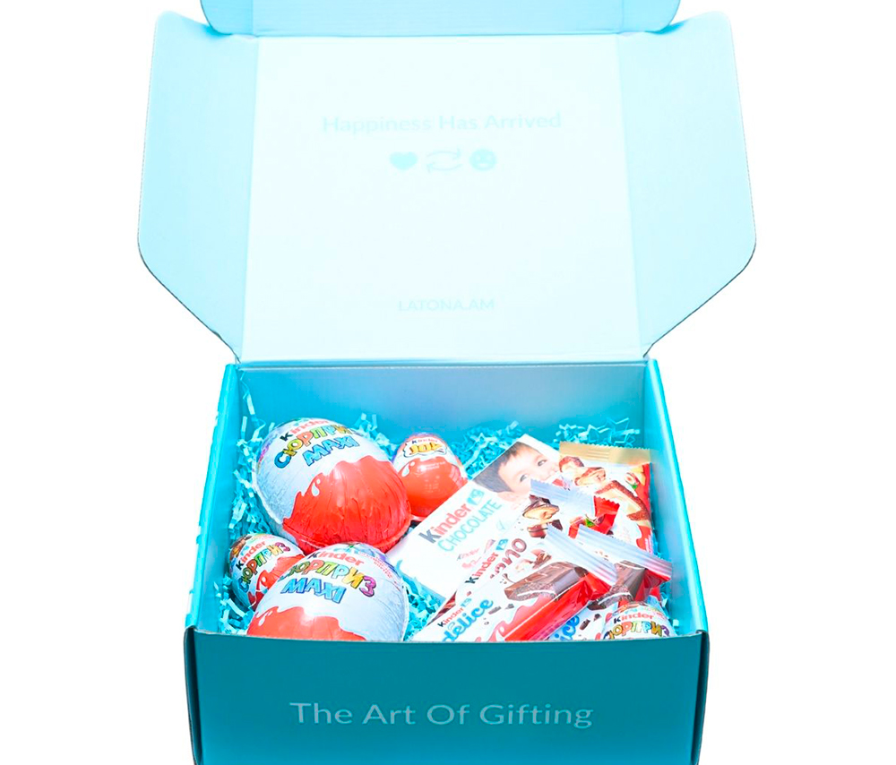 Նվեր տուփ Կինդերներով