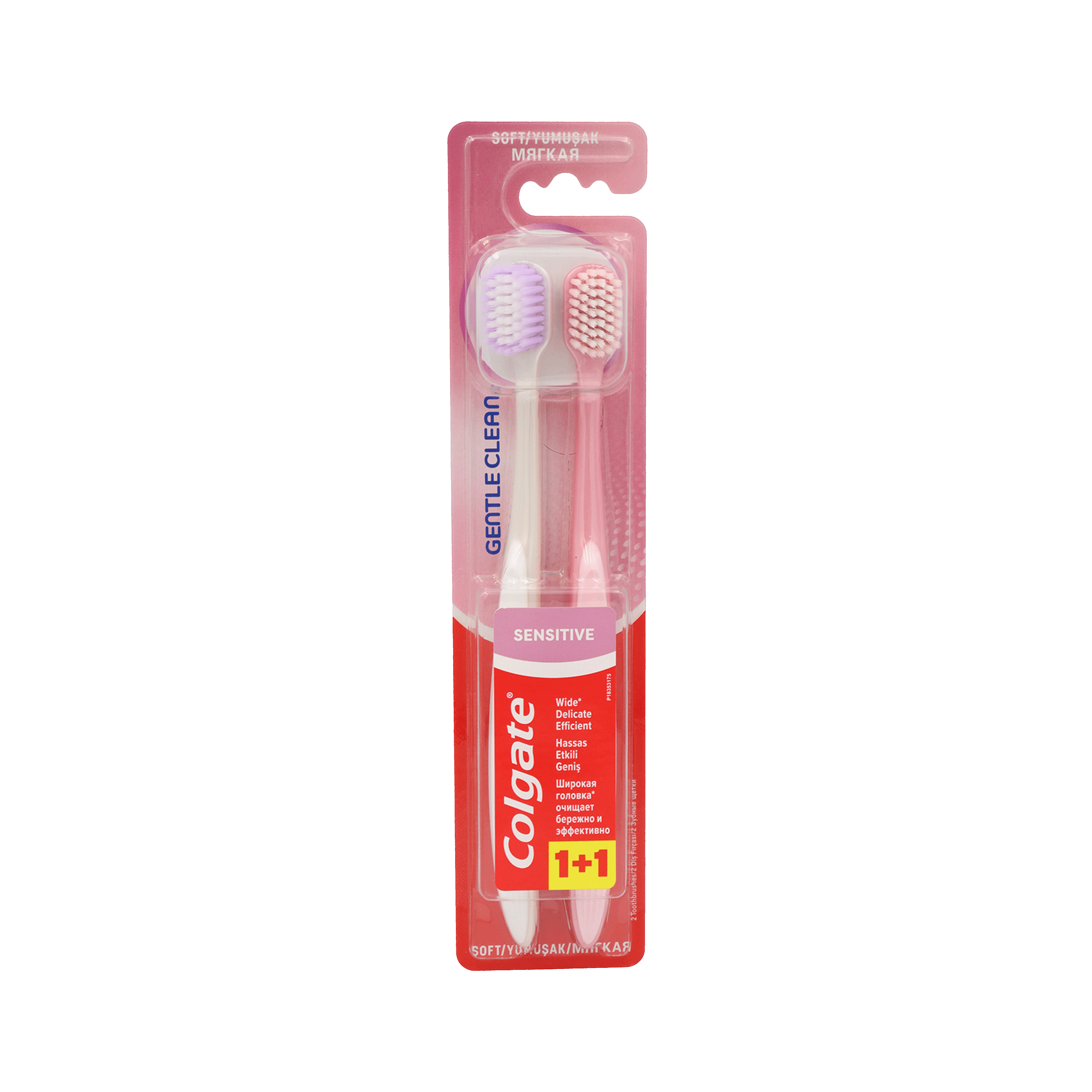 Toothbrushs "Colgate" Gentle Clean, soft 1+1