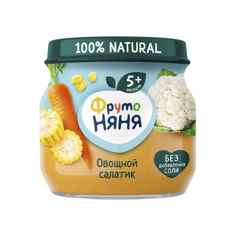 Puree "Fruto Nyanya" vegetable salad, salt free 5m 80g