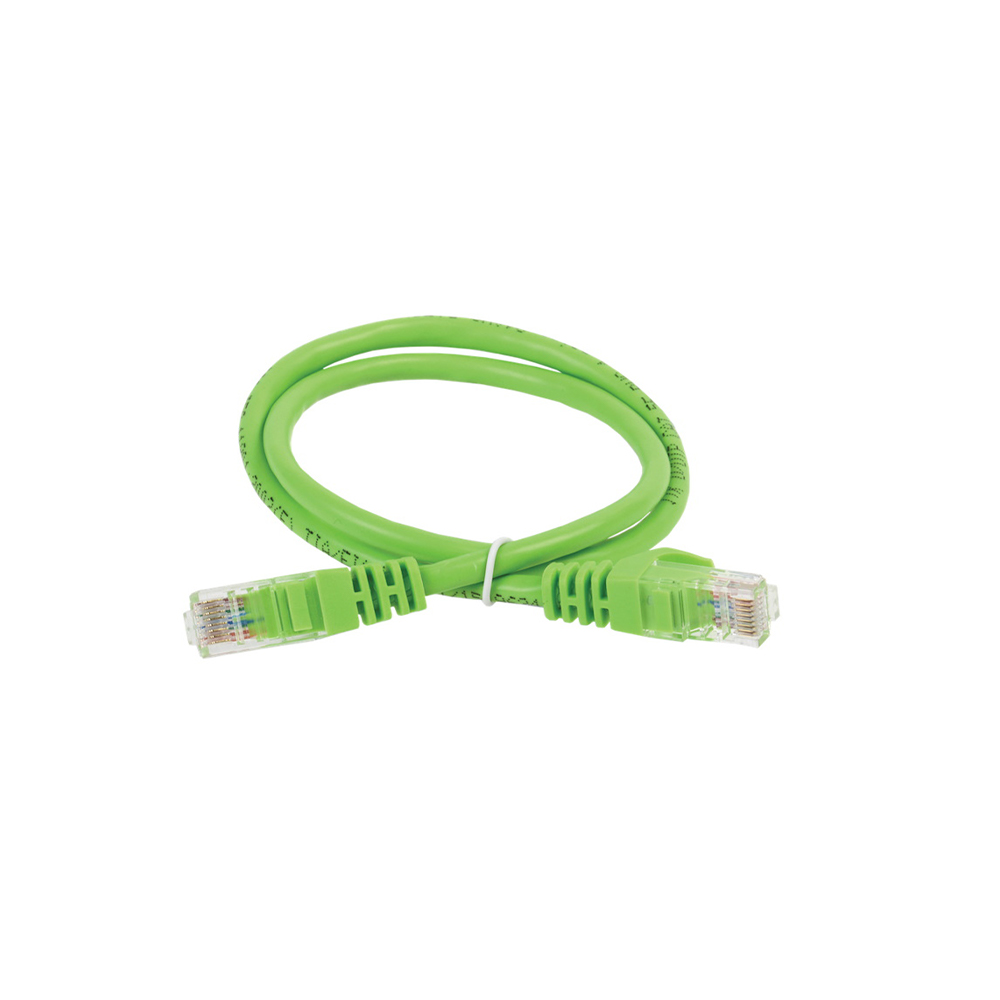 Ցանցային մալուխ ծայրակալով ITK 1m PC02-C6U-1M Green