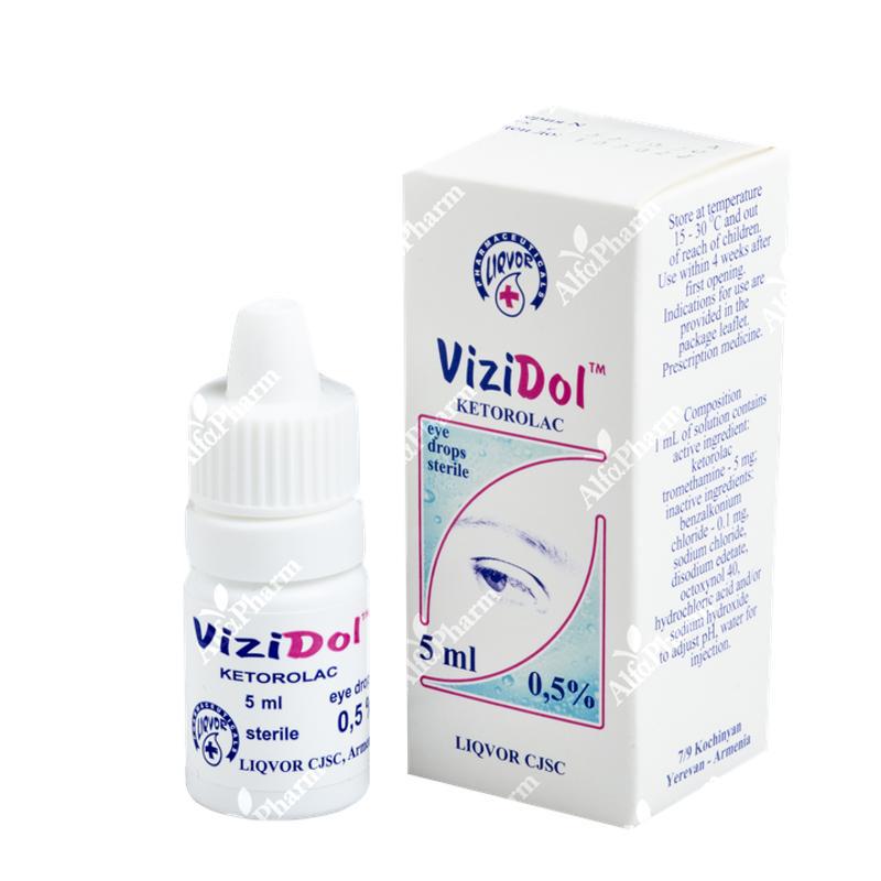 Vizidol eye drops 0.5% 5ml