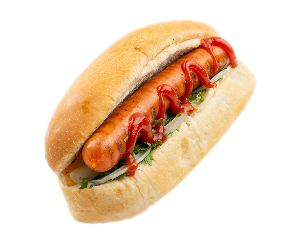 Grilled Bavarian hot dog