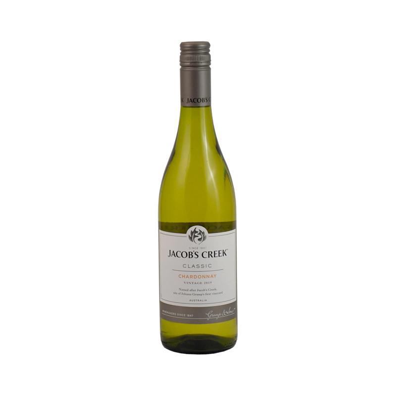 Wine "Jacob's Creek" Chardonnay, white semi dry 0.75l