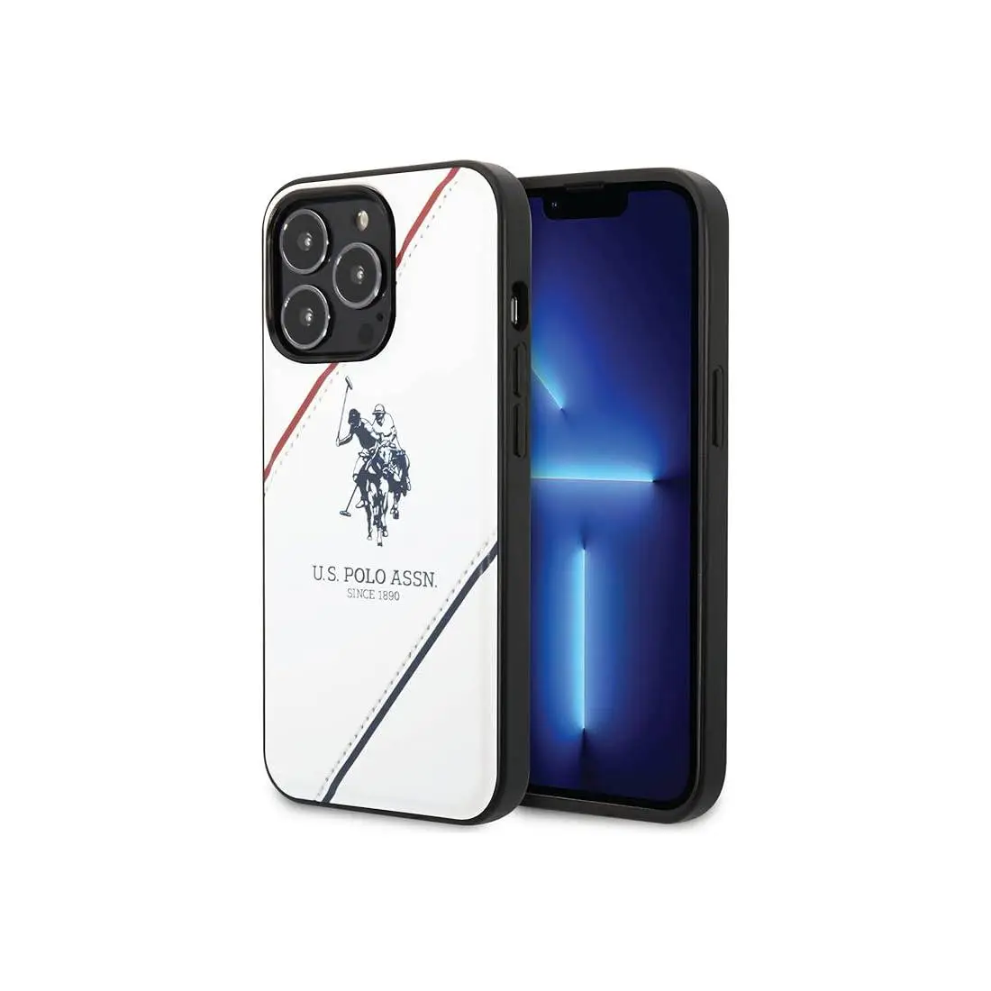 Պատյան U․S․ Polo ASSN PU Leather Case With Embossed Double Line & Horse Logo For iPhone 14 Pro