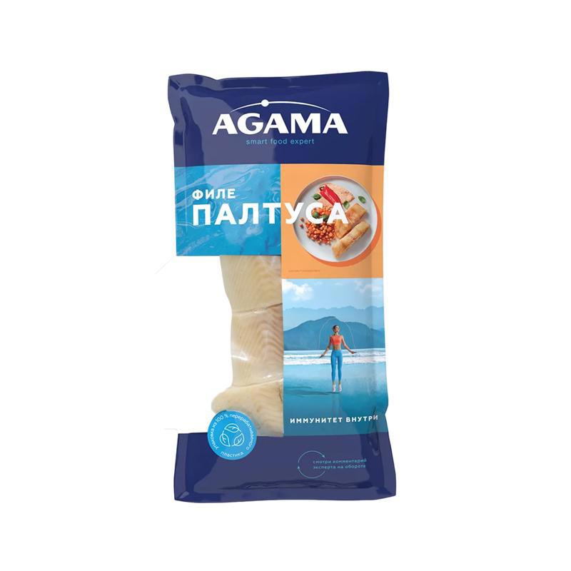 Frozen halibut fillet "Agama" 400g